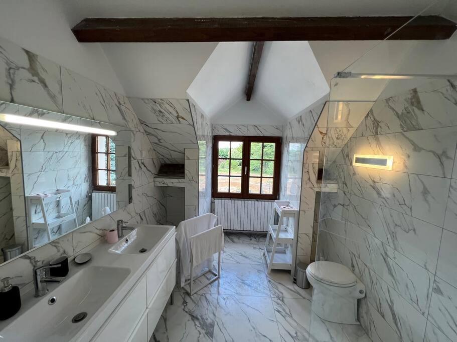 La Cle Des Champs - Les Grais 1H10 De Paris Villa Bazoches-sur-le-Betz Exterior foto